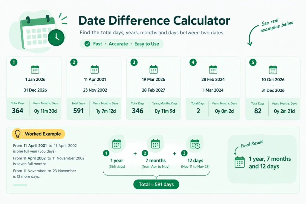 Date Difference Calculator
